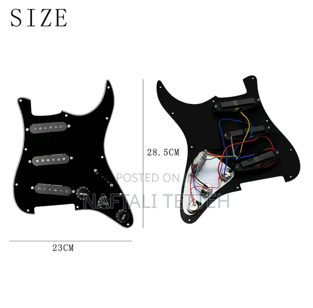 SSS Guitar Pick Up Guard (Pre-Wired)
