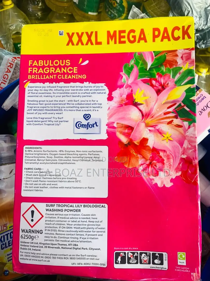 Surf Tropical Lily Washing Powder Joy-Infused Fragrance 125 Washes, Uk