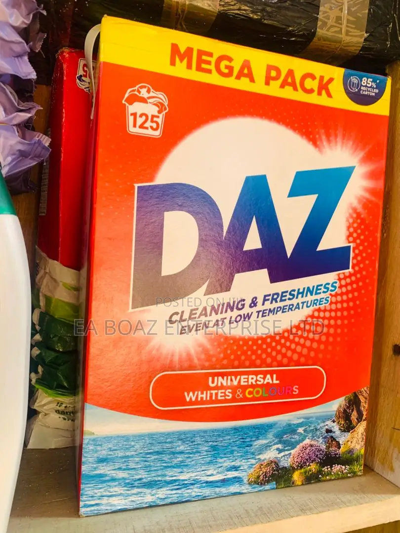 Daz Universal Whites Colours Washing Powders,125washes 6.25kg Uk