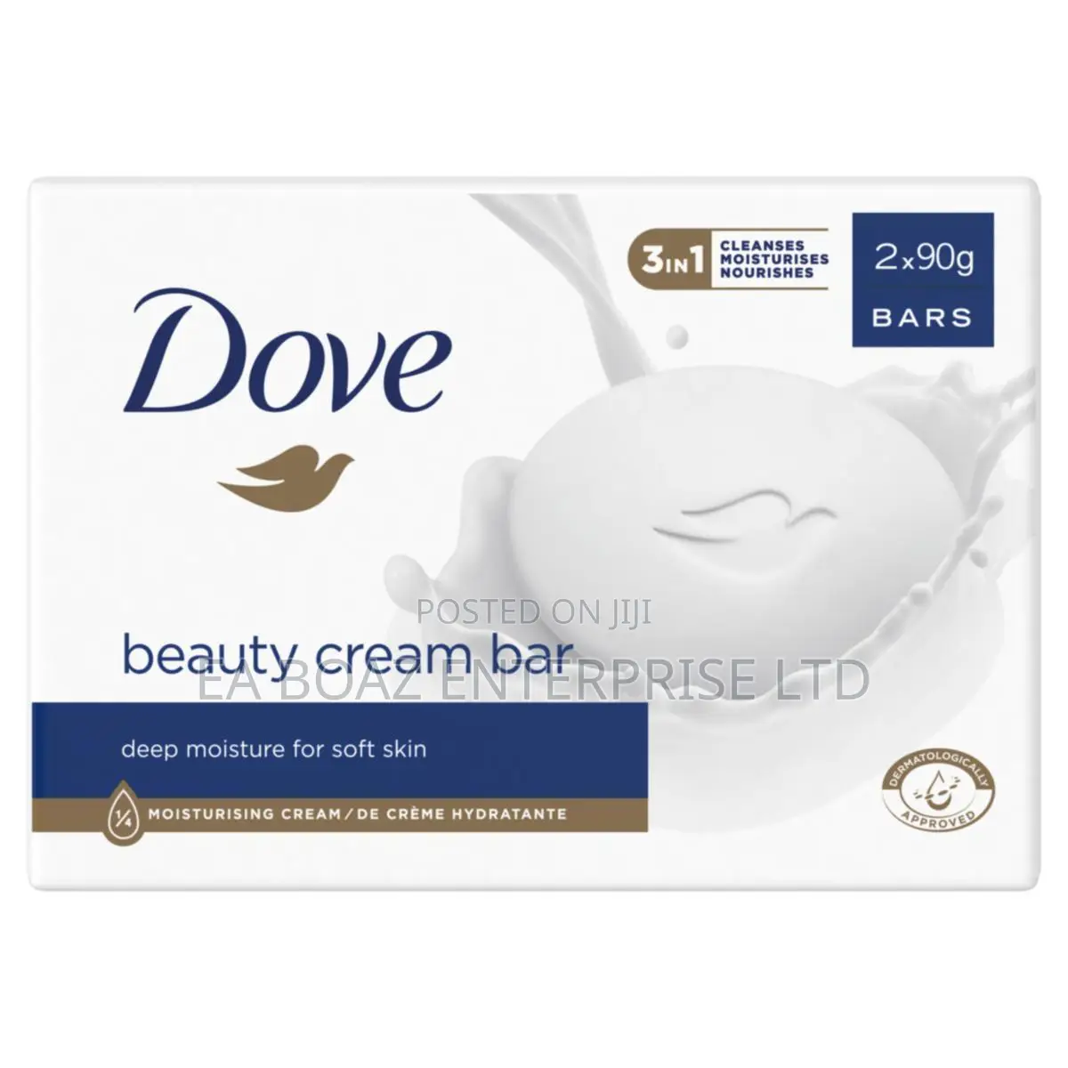 Dove Original Beauty Bar Soap With Moisturising Cream,6x 90g From Uk