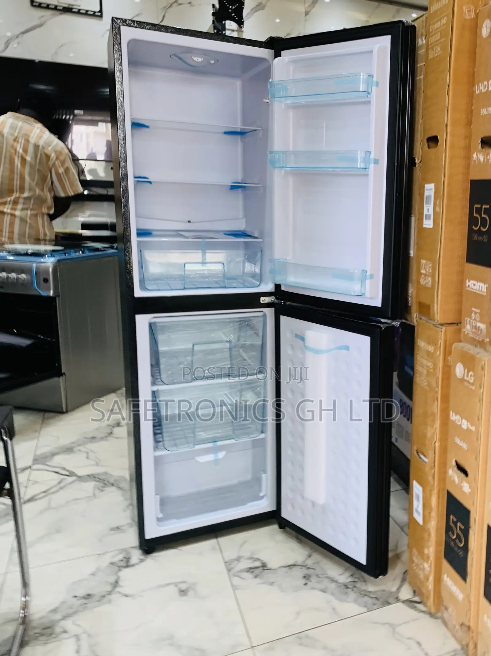 Perfect New Nasco Nasd2-24fl 196litre Double Door Bottom Refrigerator