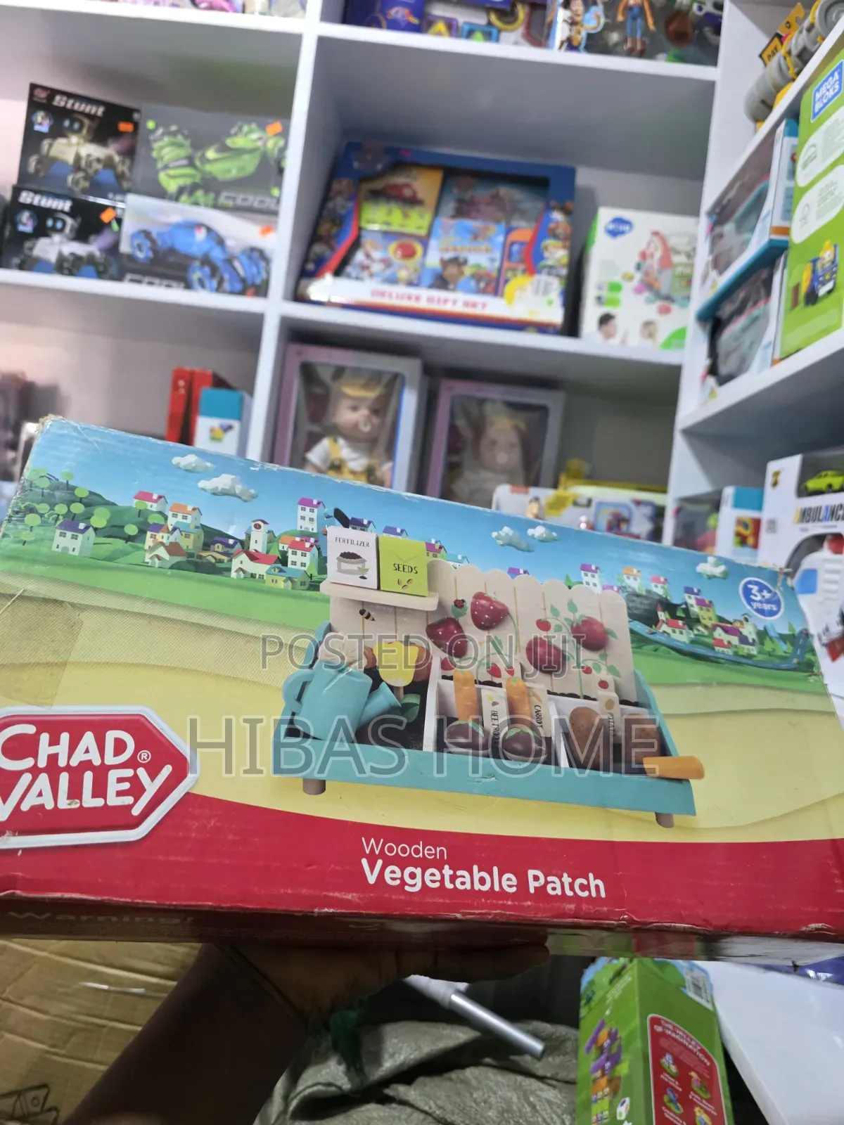 Chad Valley Wooden Vegetable Growing Set
 for Kids Role Play Toys