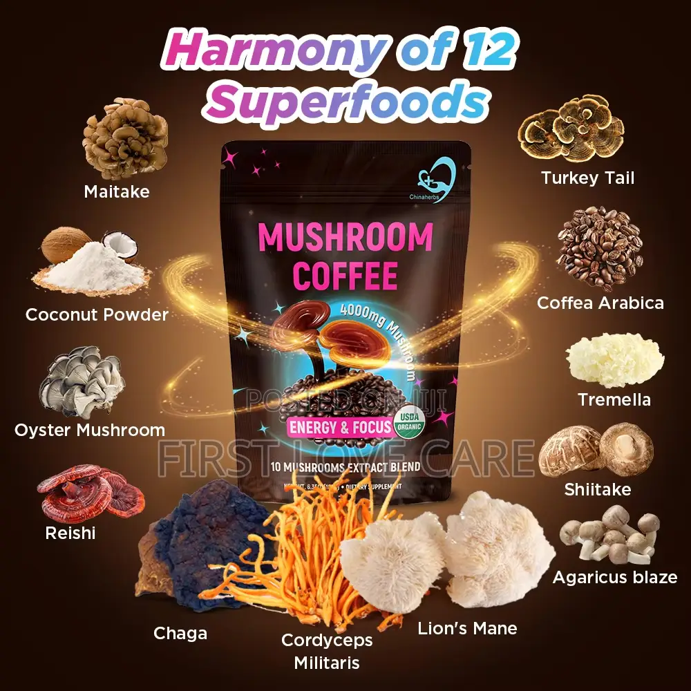 Mushroom Coffee Energy and Focus 180g