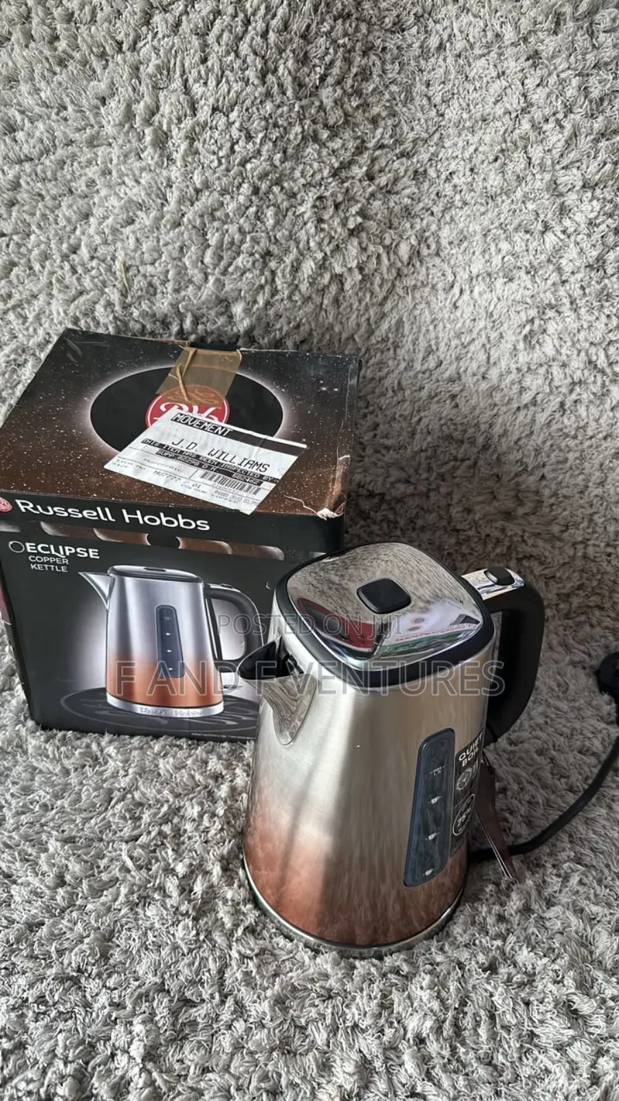 Russell Hobbs Eclipse Copper Kettle- Uk
