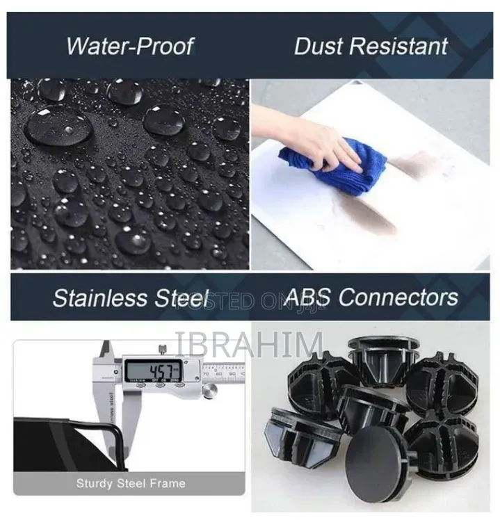 Lightweight Folding Dust Waterproof Steel Wardrobe