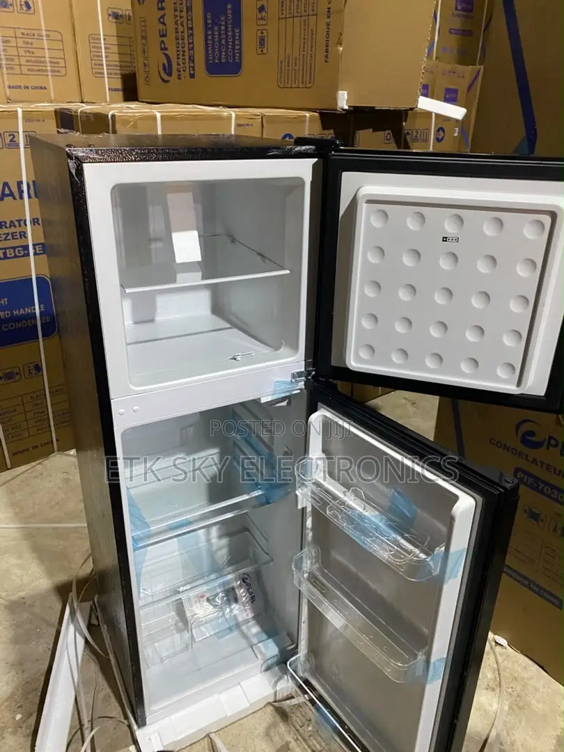 Pearl P-F216tbg-5e 136 Liters Double Glass Door Fridge
