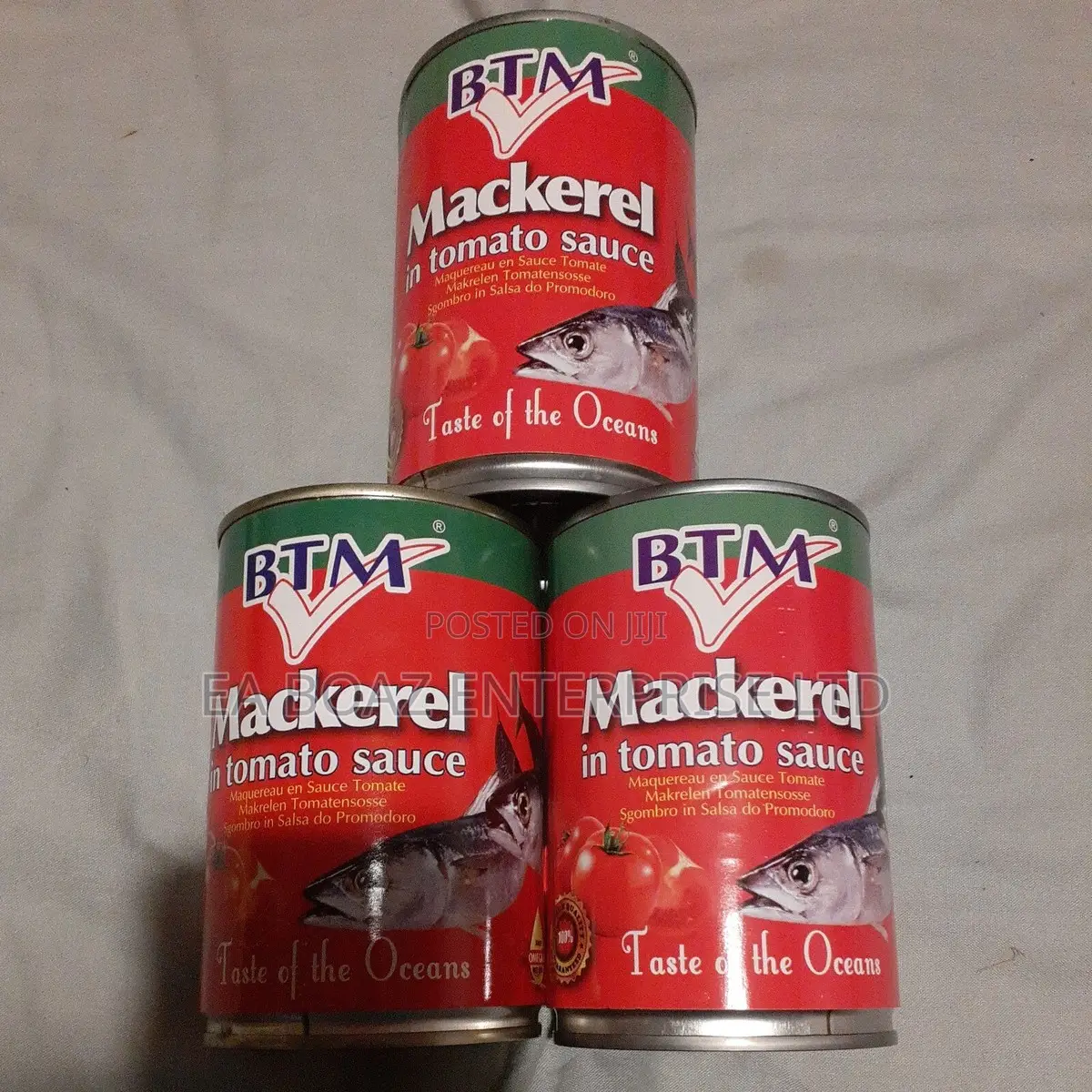 BTM Mackerel in Tomato Sauce 425g , Original From Uk