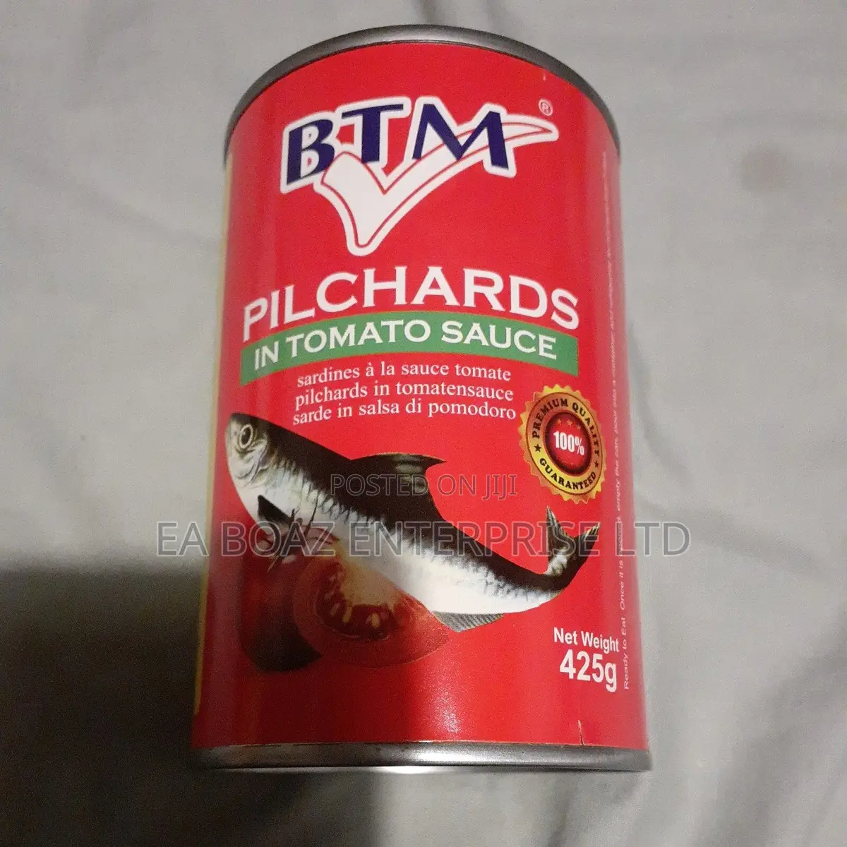 BTM Pilchards in Tomato Sauce 425g Original From Uk