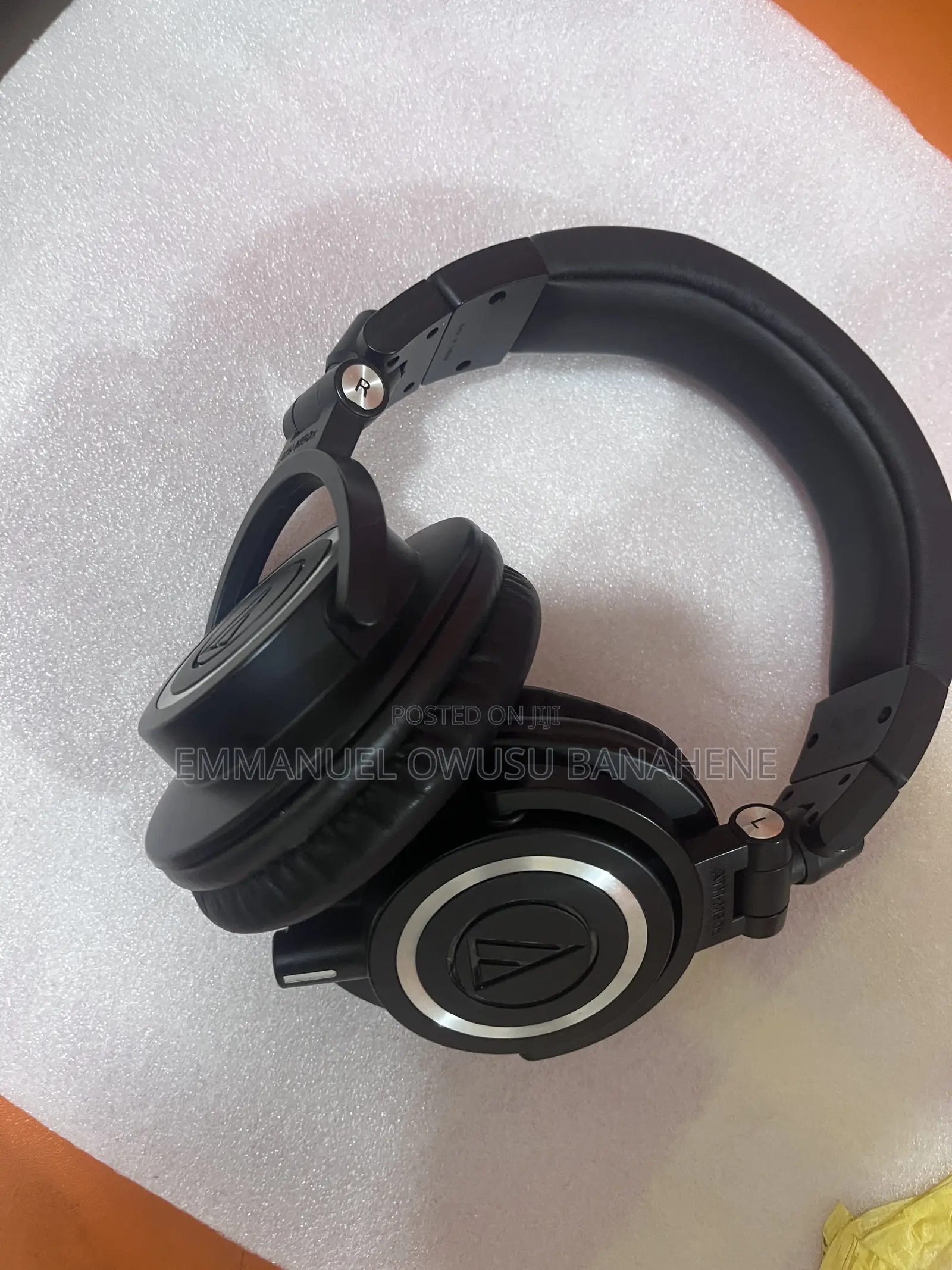 Audio-Technica Ath-M50x Professional Studio Monitor Headphones, Black