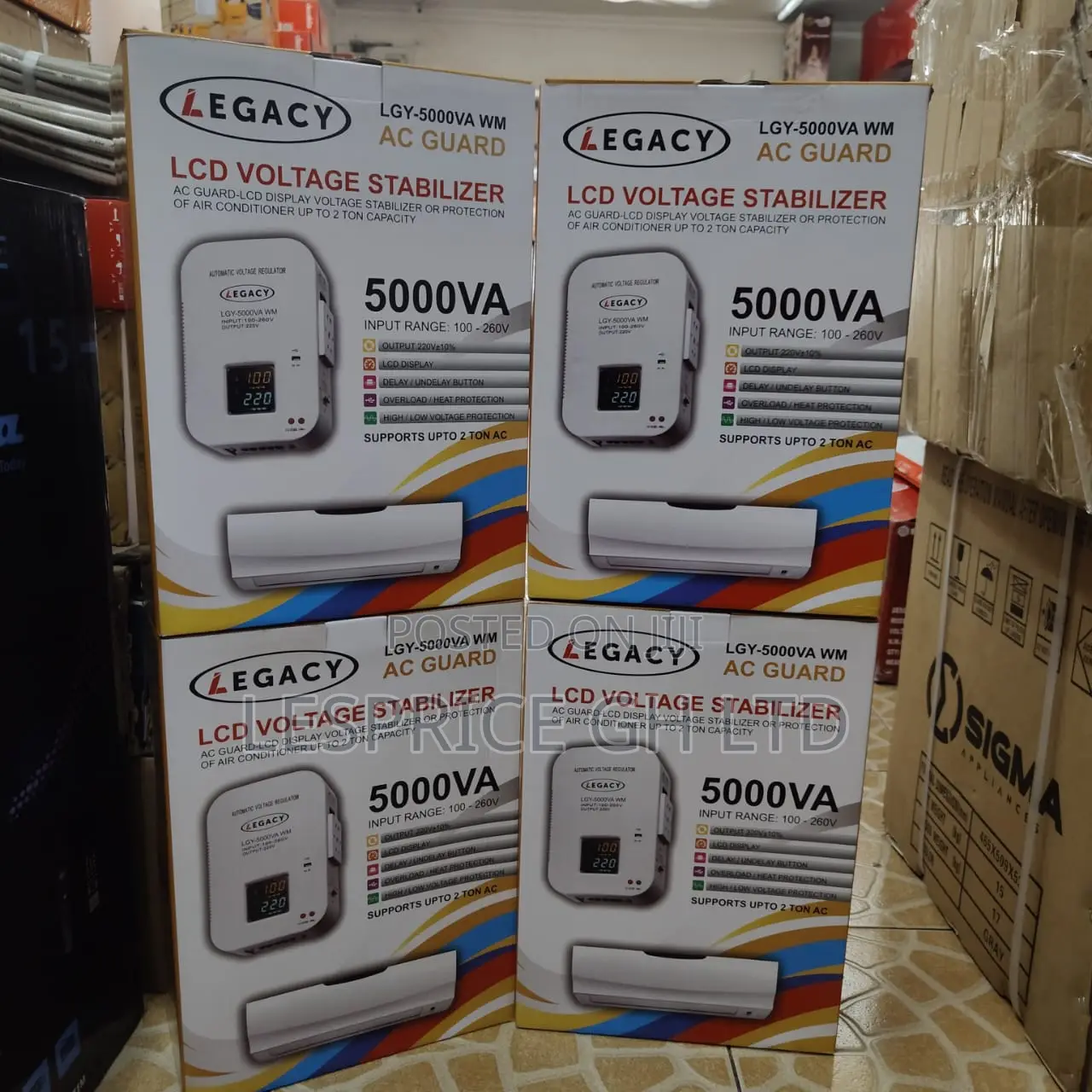 Legacy Automatic Voltage Regulator Wall Mounted Avr-5000w