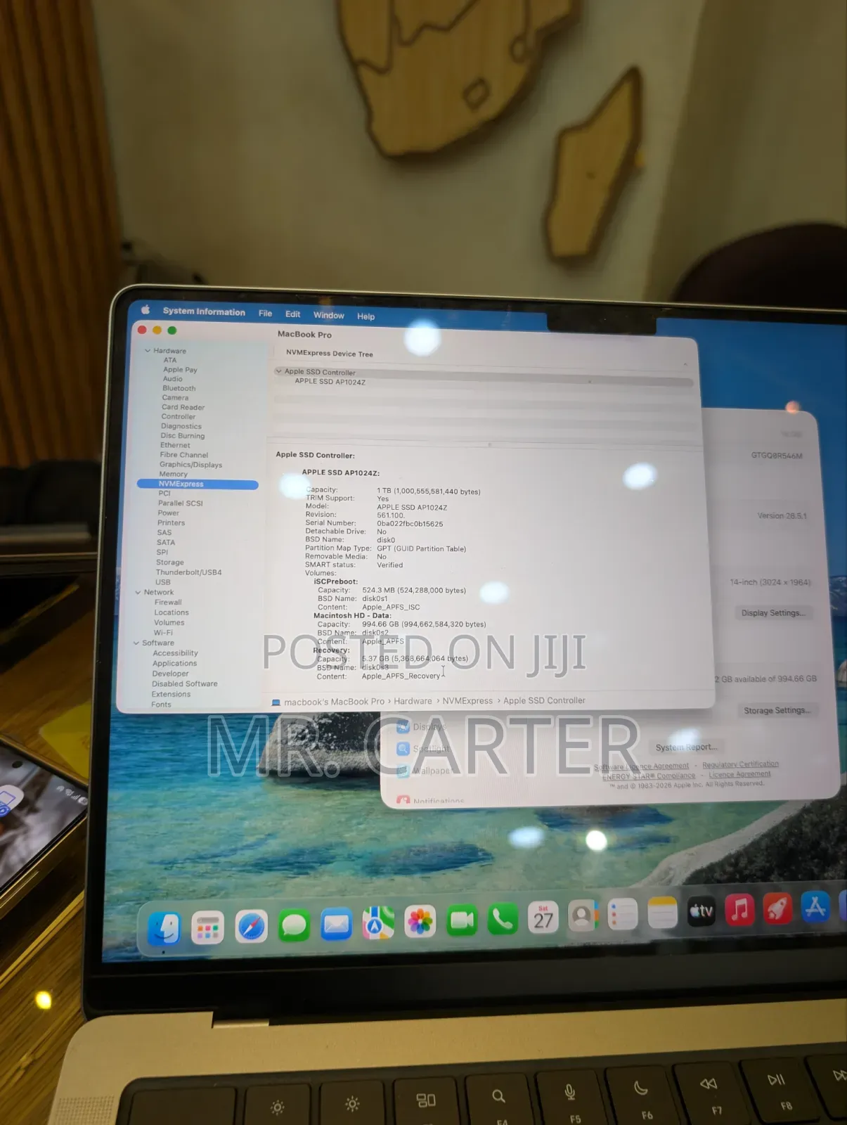 New Laptop Apple MacBook Pro 2024 M3 16GB Apple M3 SSD 1T