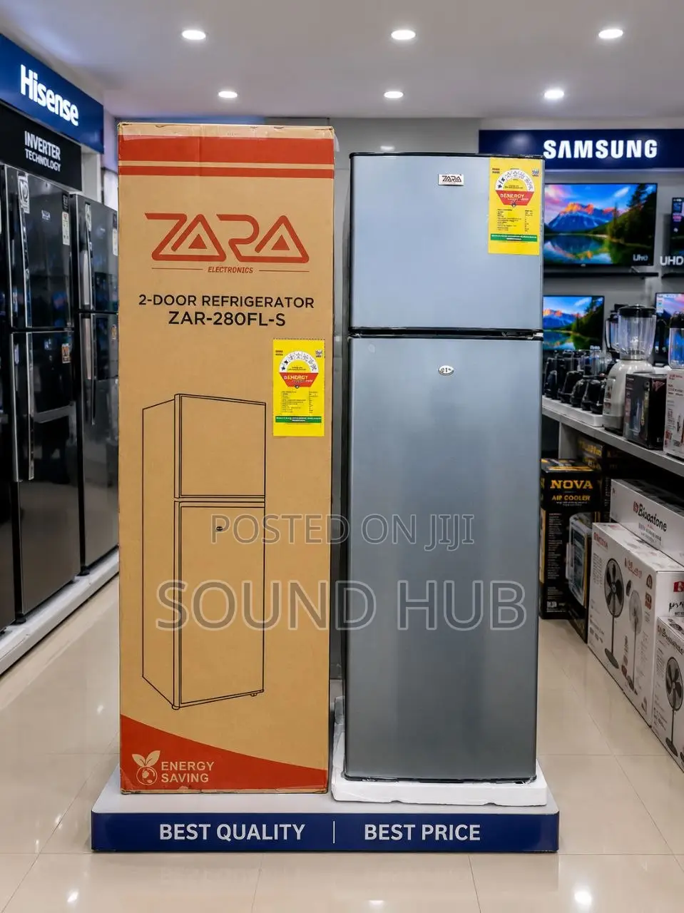 Zara Fridge 280fl-Stop Freezer 168 LTR - Back Side Lock and Key