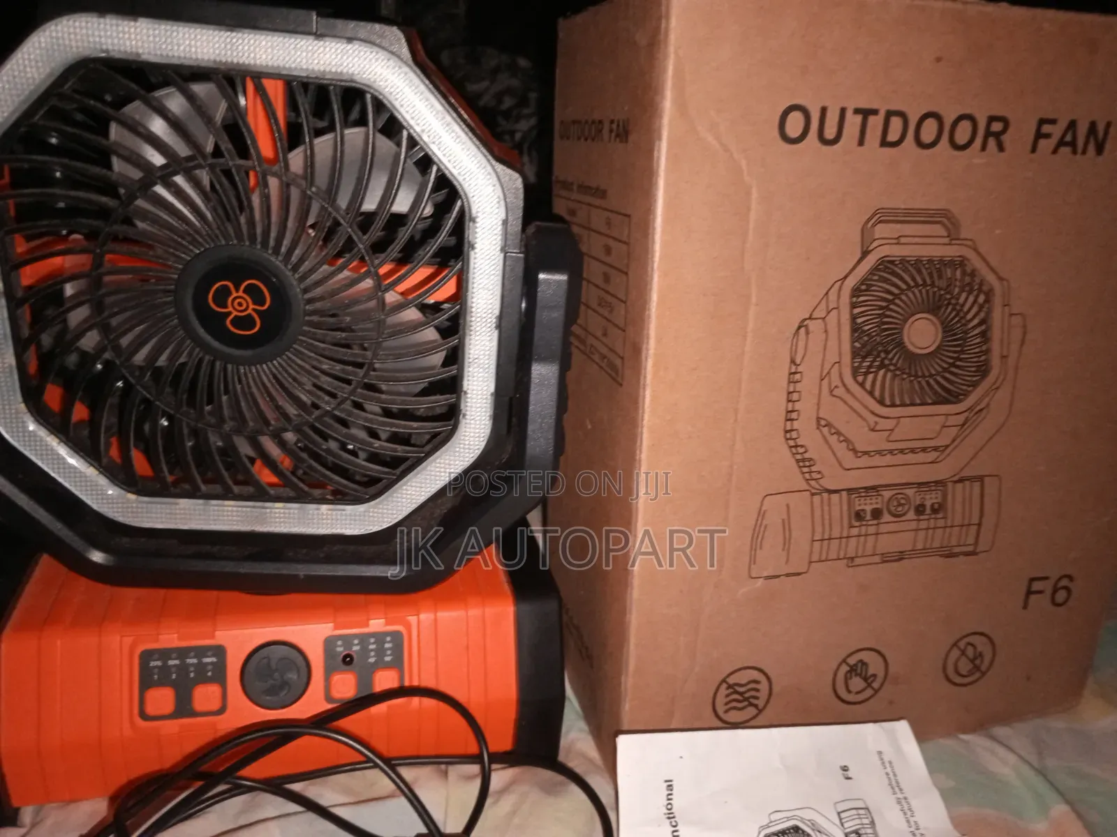 60hrs Electric Fan With Light and USB