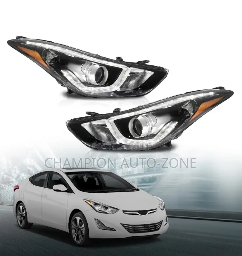 Elantra 2014-2015-2016 Led Headlight Pair