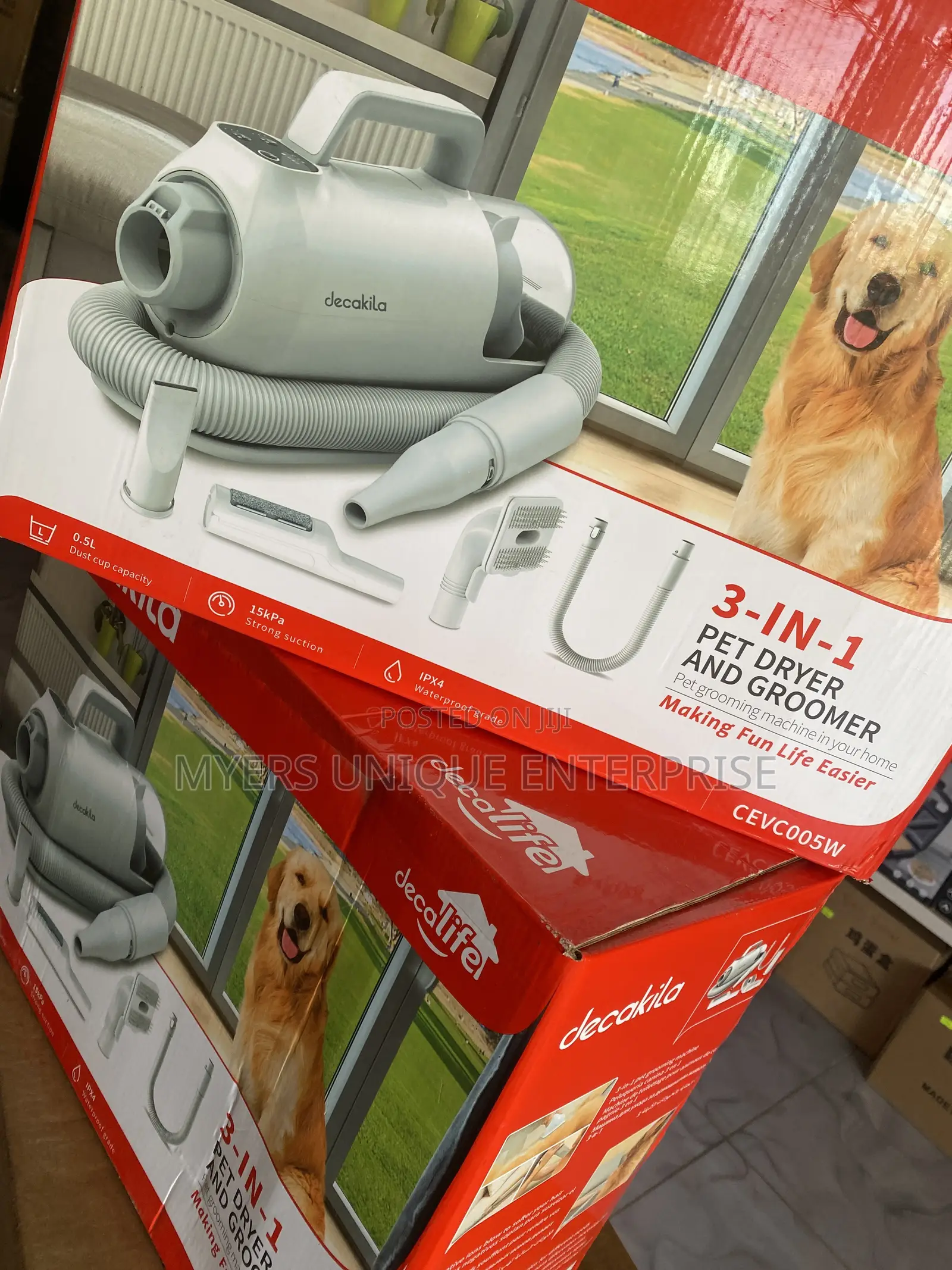 Decakila Strong Suction Pet Groomer,Less Shedding