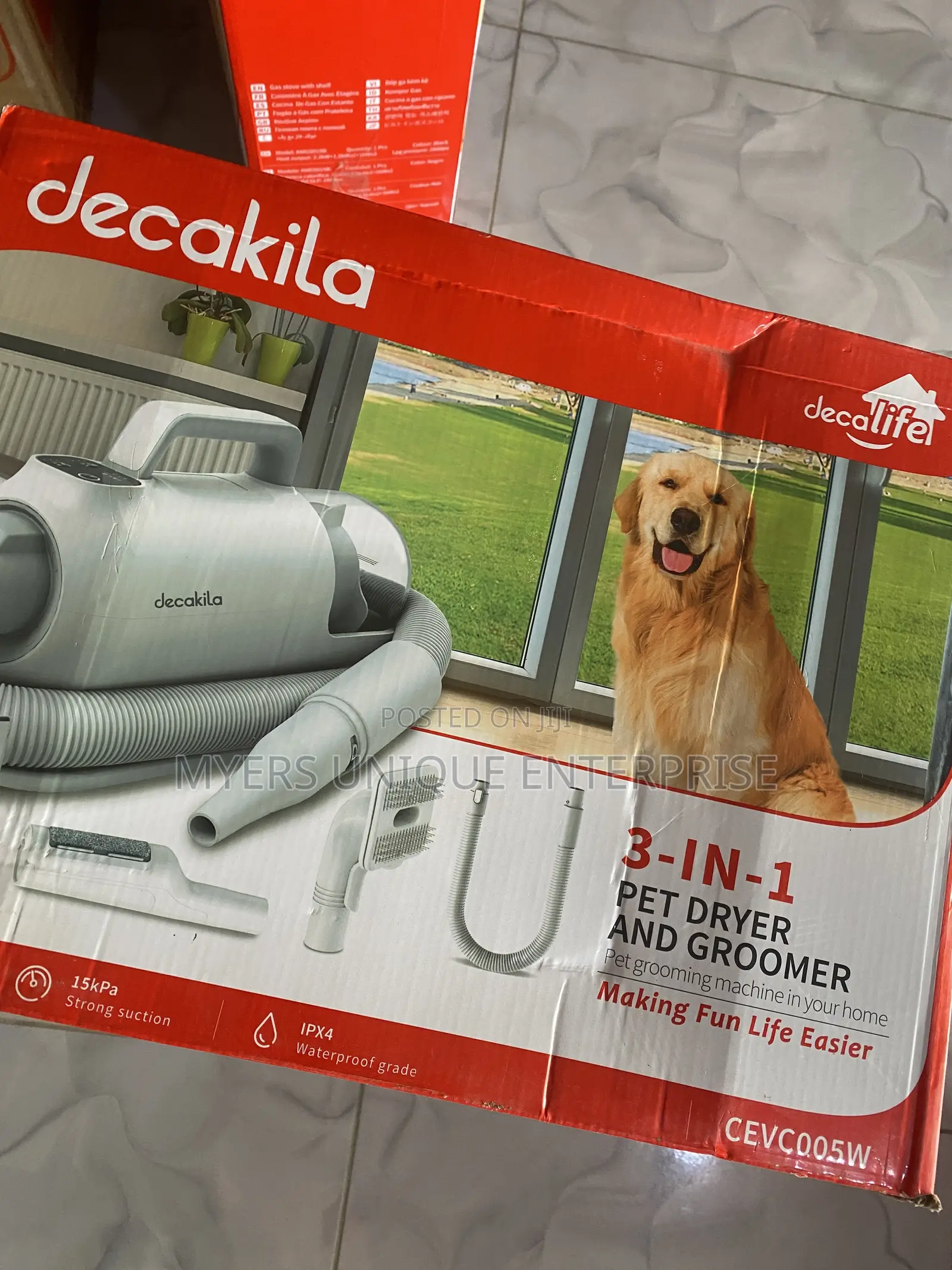 Decakila Pet Grooming Vacuum Kit-Dry Brush Clean in One