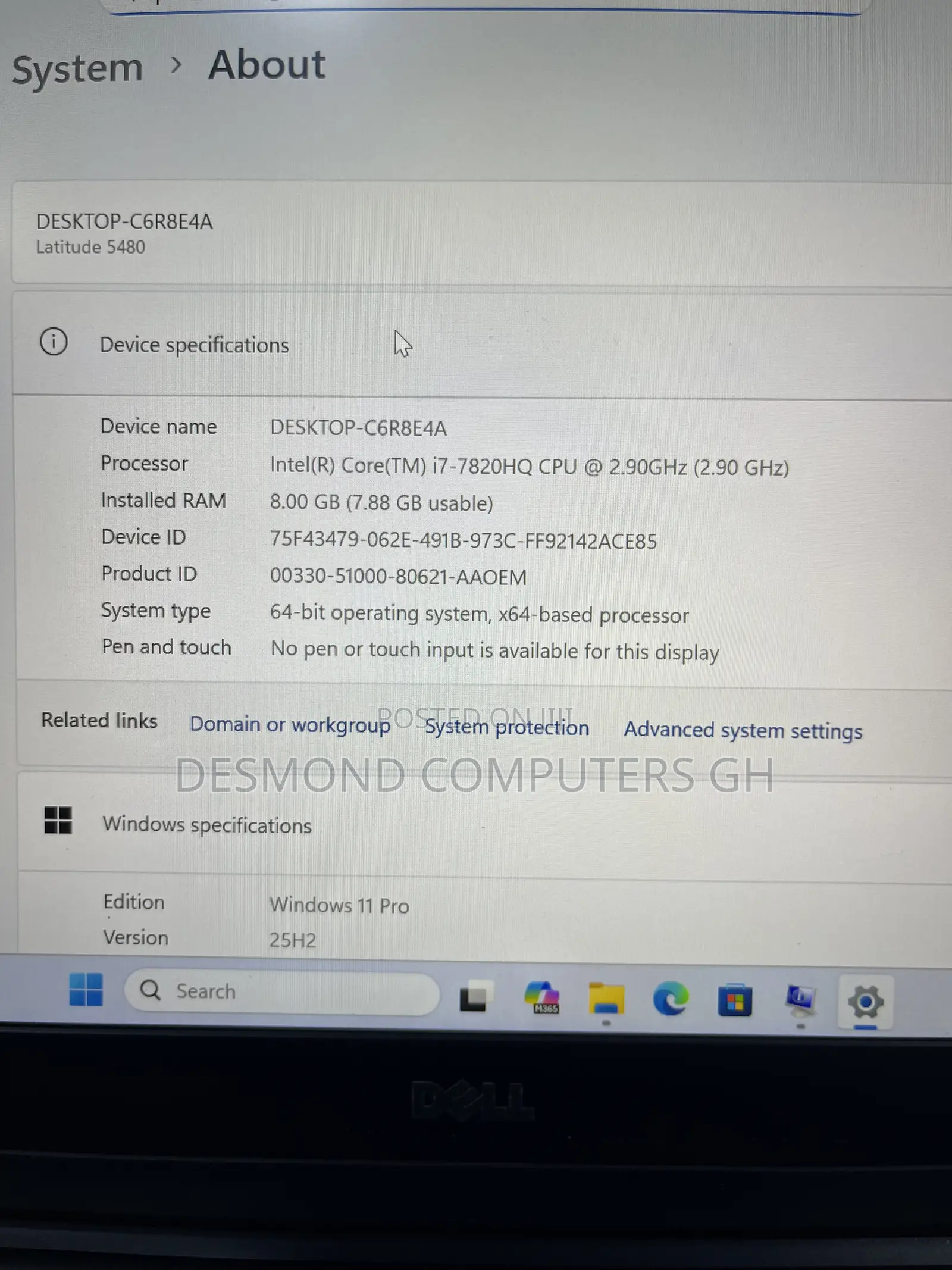 Laptop Dell Latitude 5480 8GB Intel Core i7 SSD 512GB