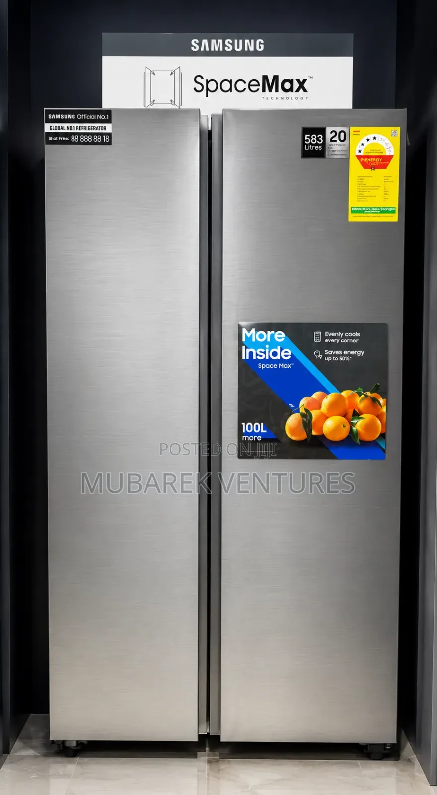Samsung 583ltrs Side by Side Refrigerator