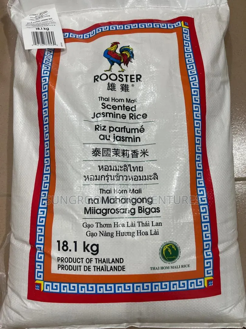 Rooster Jasmine Rice 18.1 Kg