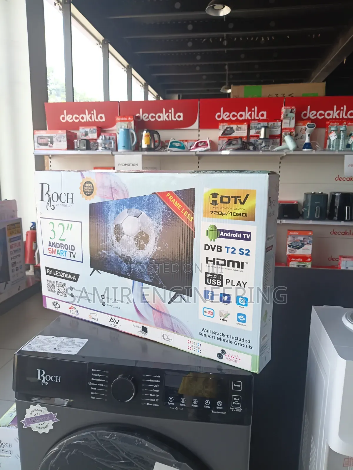 Roch 32-Inch Hd Ready Smart Android Tv (Rh-Le32dsa)