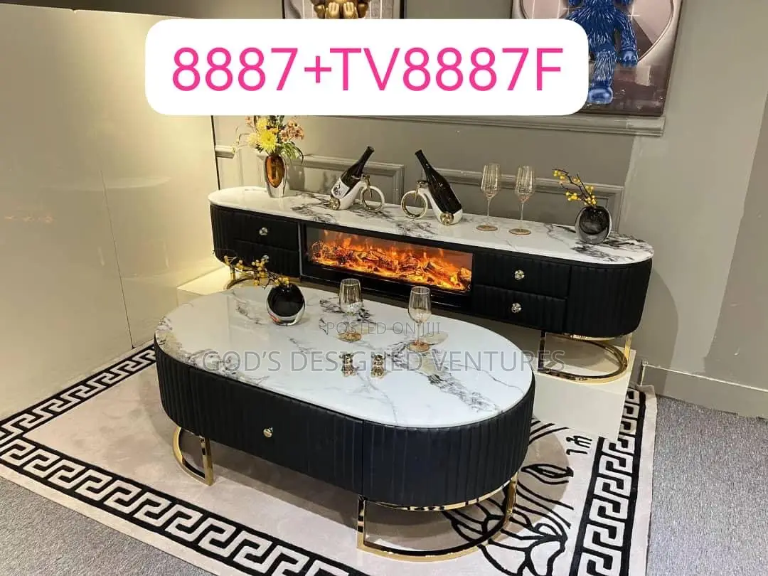 Classic and Modern Center Table With Tvstand