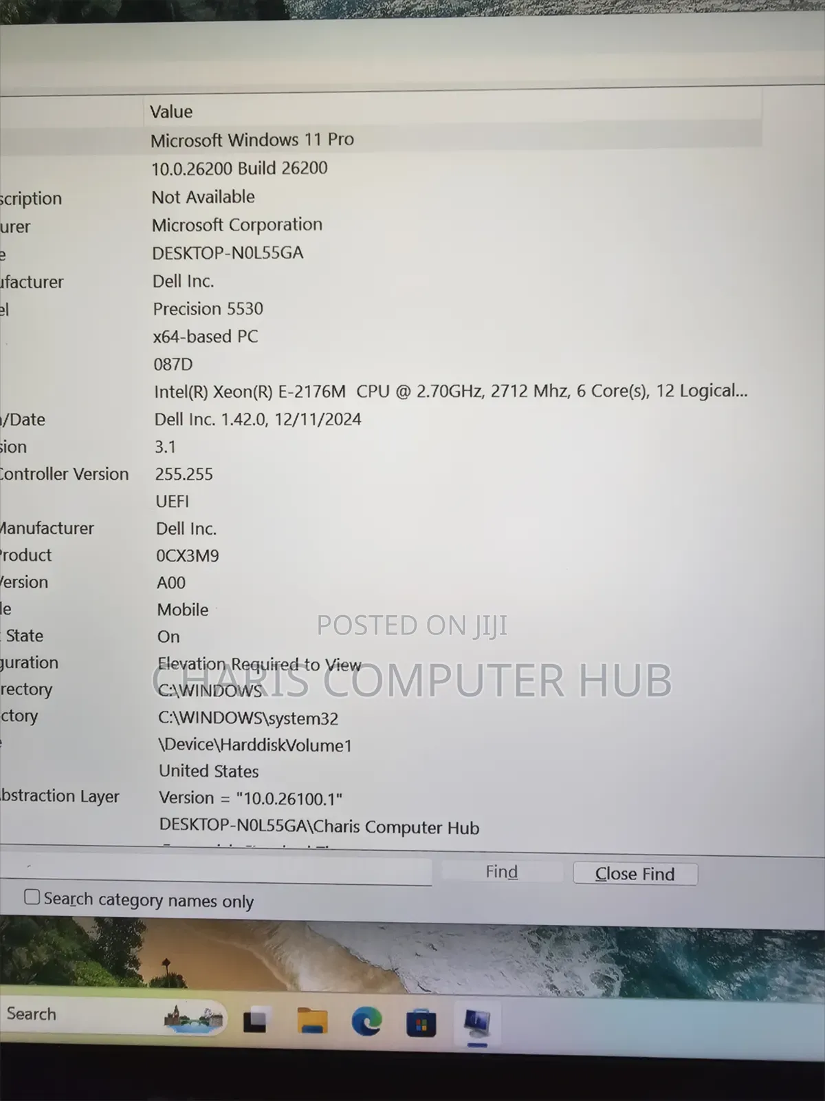 Laptop Dell Precision 5530 16GB Intel Xeon SSD 512GB