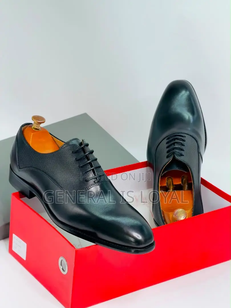 Morizio Black Leather Men’S Lace Shoe