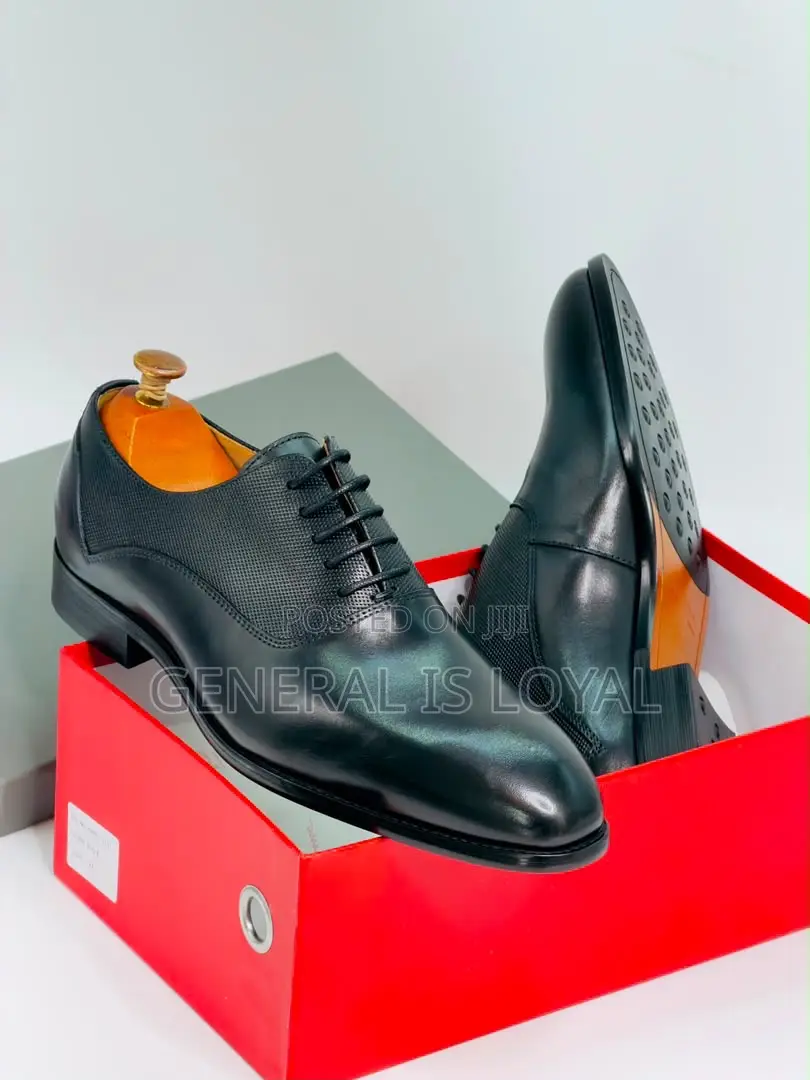 Morizio Black Leather Men’S Lace Shoe