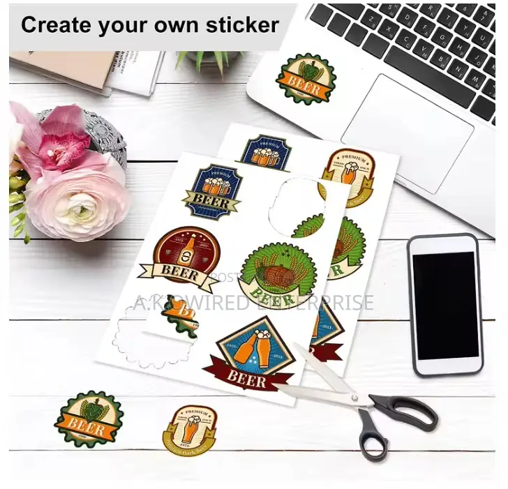 135g 50sheets Self-Adhesive Glossy Sticker Paper Size A4 Photo Paper