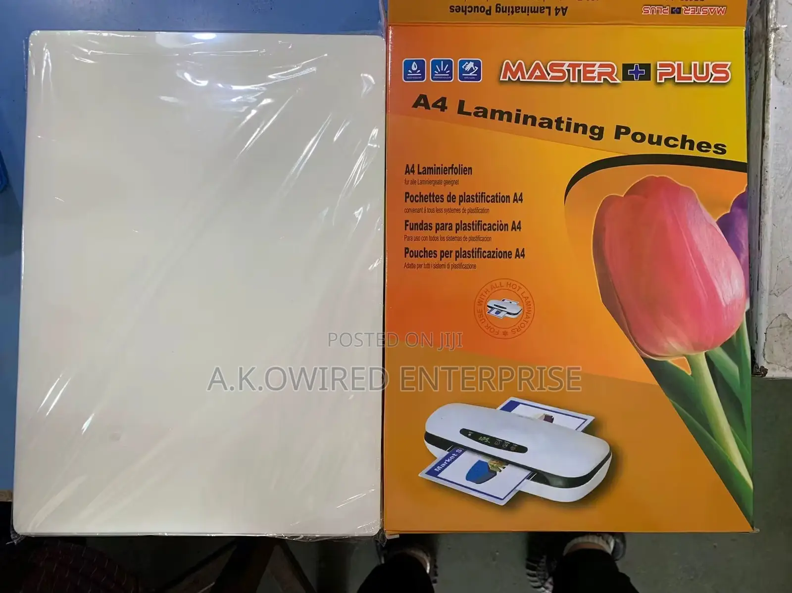 High Quality A4 Master Laminating Pouches Pet Material 125mic Sheets