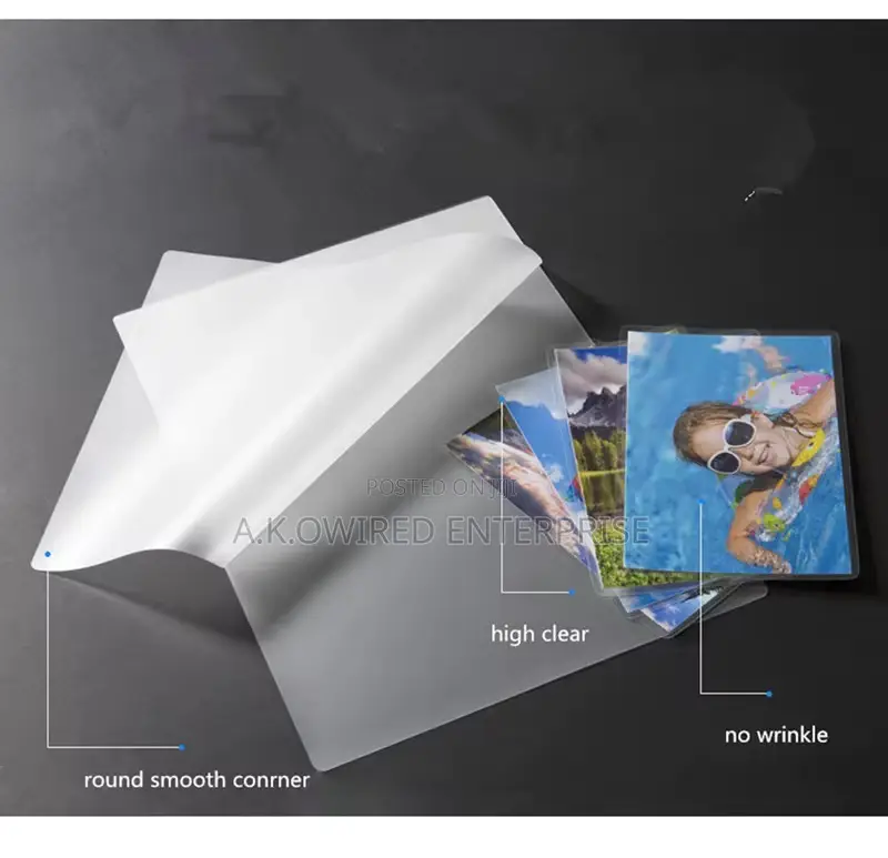 High Quality A4 Master Laminating Pouches Pet Material 125mic Sheets