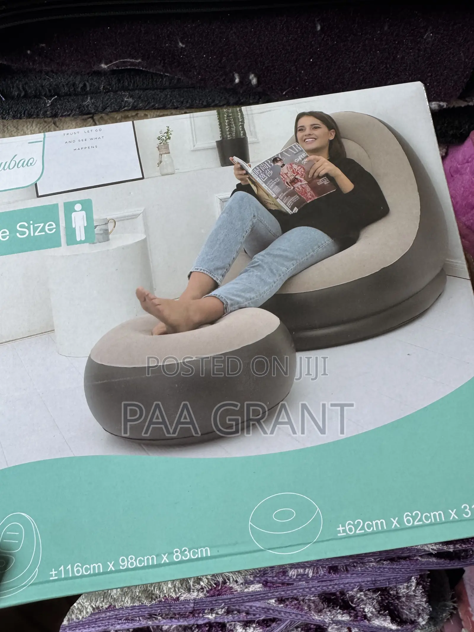 Relax in Ultimate Pure Comfort (Inflatable Air Sofa Plus Free Pump