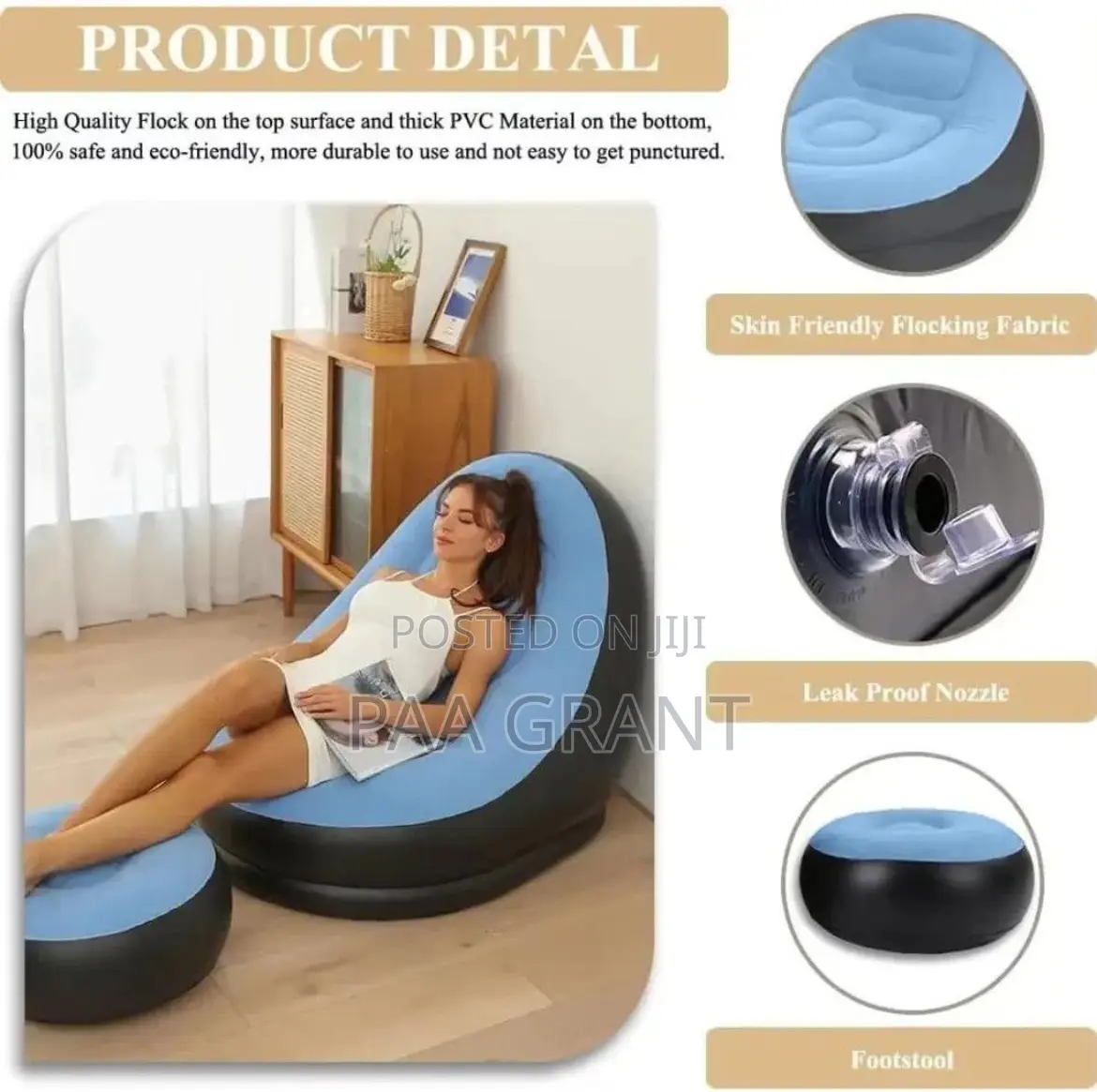 Your Perfect Relaxation Spot (Inflatable Air Sofa Plus Free Pump