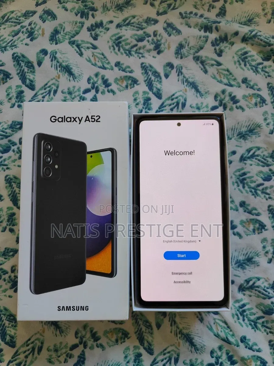 New Samsung Galaxy A52 5G 256 GB Black