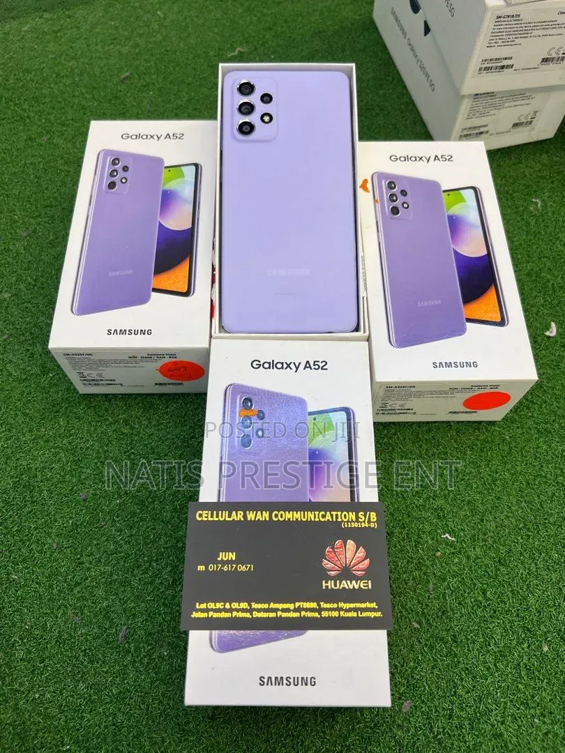New Samsung Galaxy A52 5G 256 GB Black