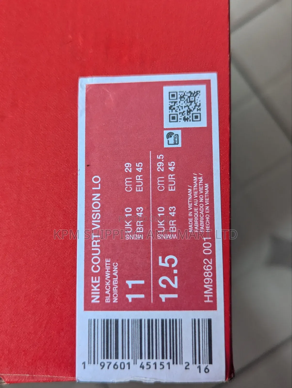 Nike Court Vision(Size 44/45Usa)