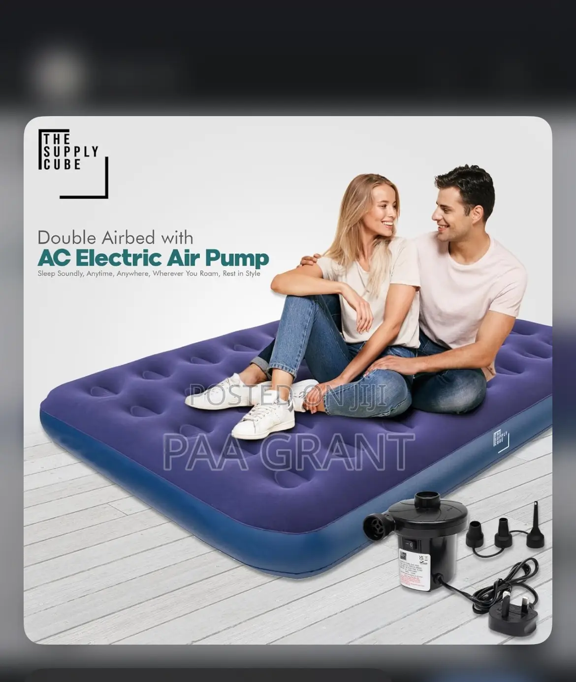 Original Luxurious Double Size Air Mattress Plus Free Pump