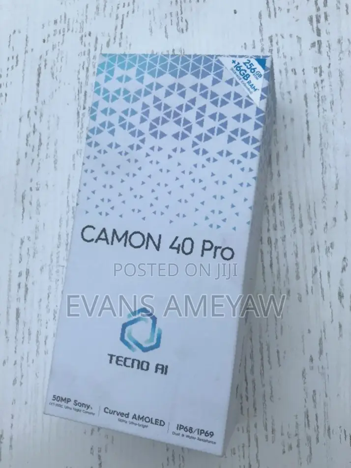 New Tecno Camon 40 Pro 5G 256 GB Black