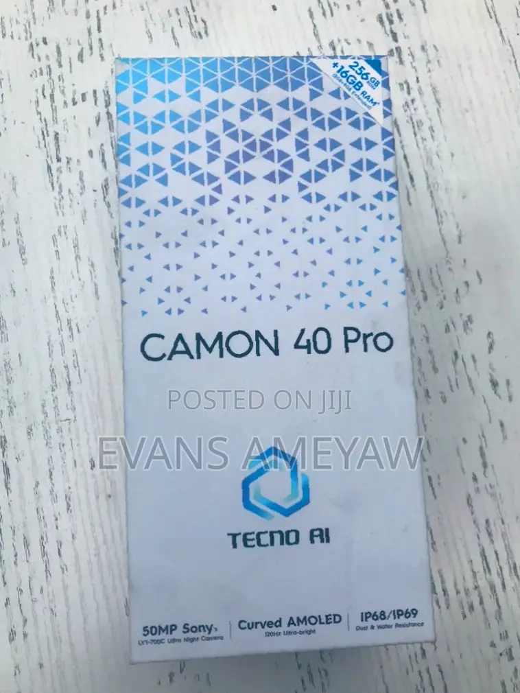 New Tecno Camon 40 Pro 5G 256 GB Black