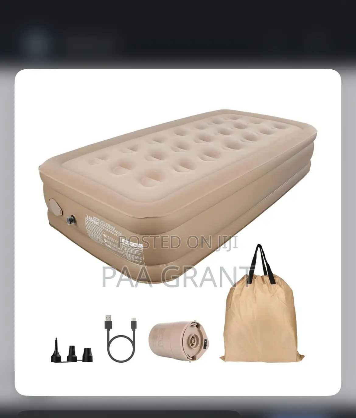 Dint Miss This Deal (Single Size Air Mattress With an Inbuilt Pump