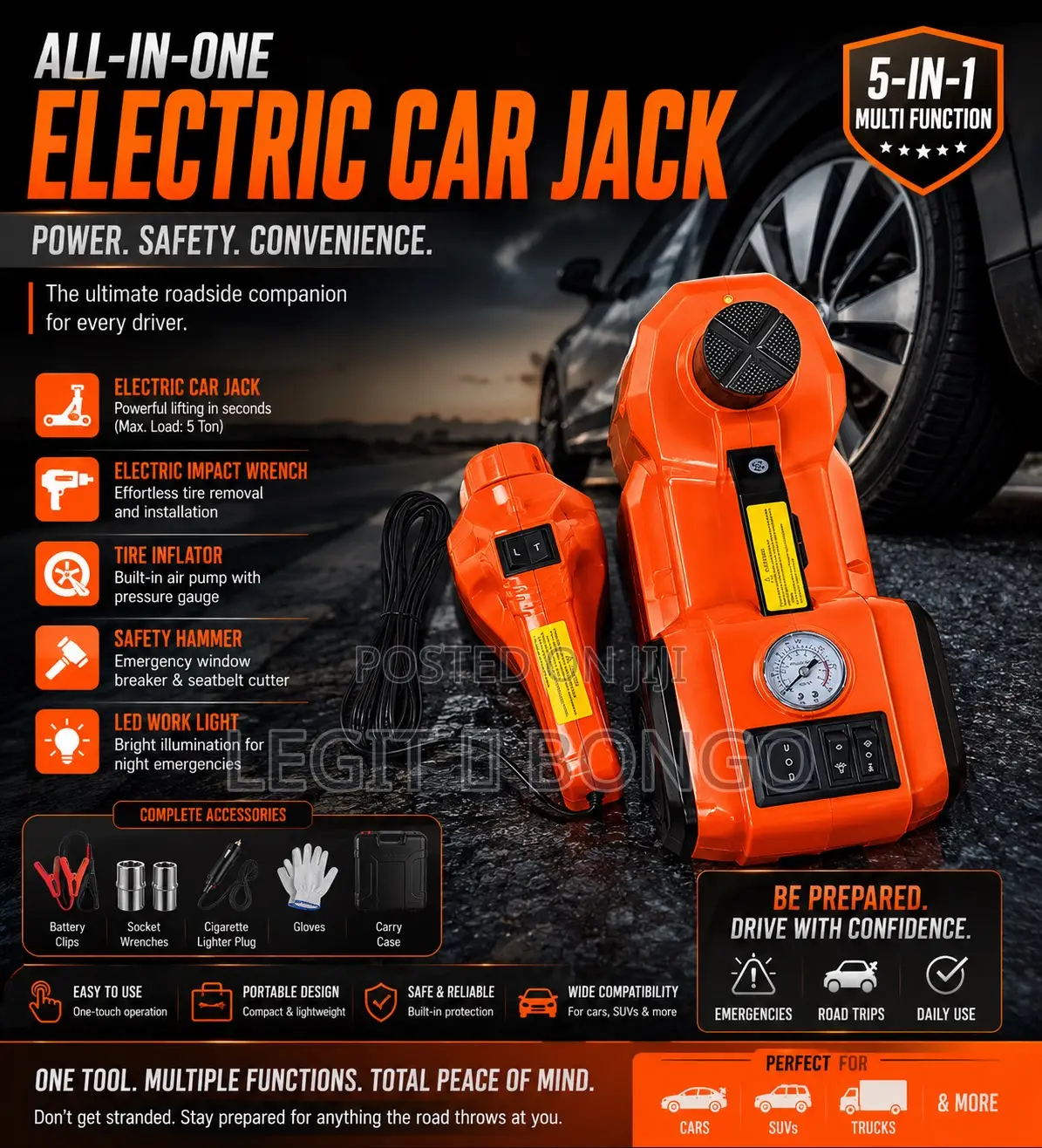 Multifunctional Electric Hydraulic Floor Jack