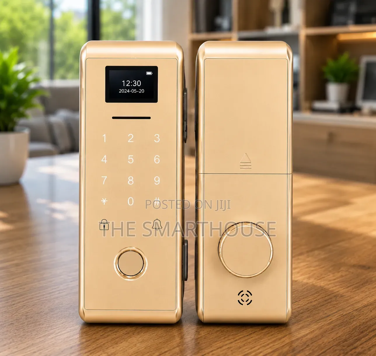 Smart Glass Door Lock With Finger Print