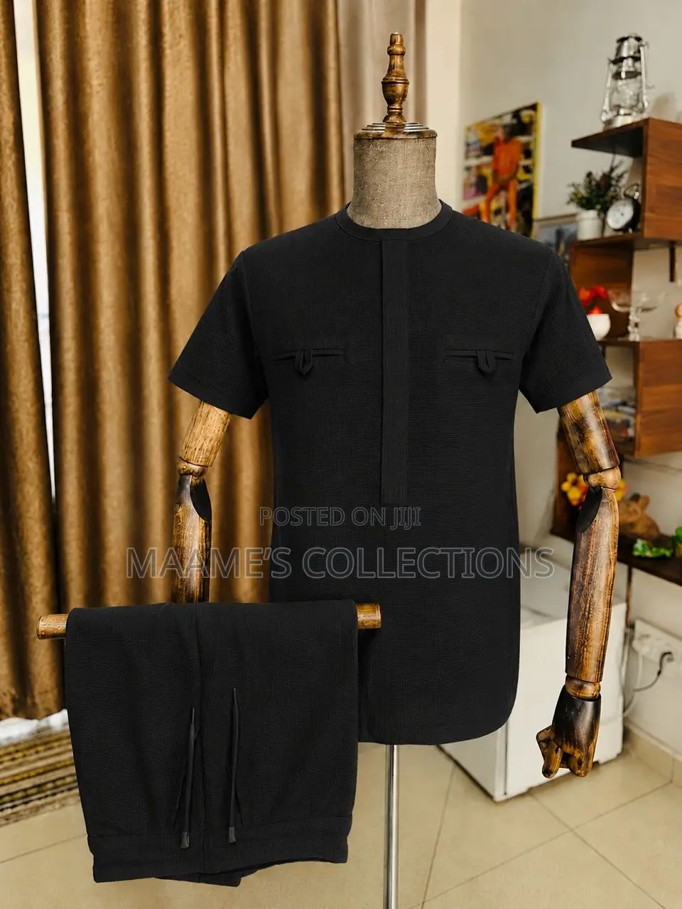 Men’S Elegant Simplicity Kaftan Top and Down 2-Piece ( Very Quality )
