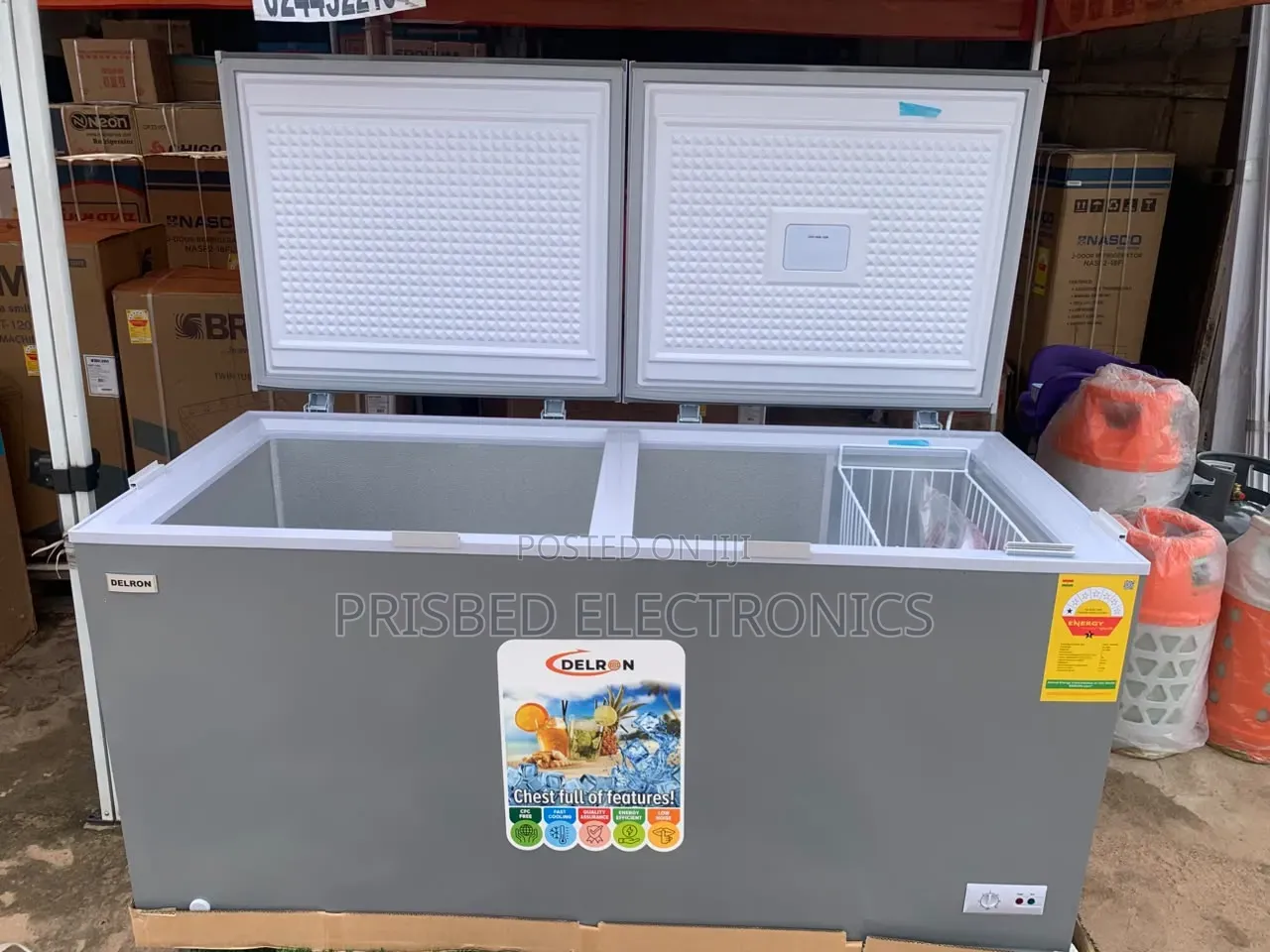 Delron Durable Double Door Freezer 488 Litres