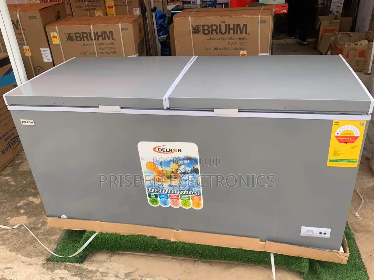 Delron Durable Double Door Freezer 488 Litres