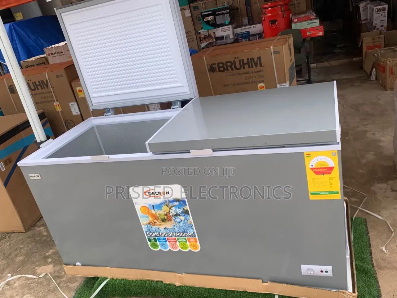 Delron Durable Double Door Freezer 488 Litres