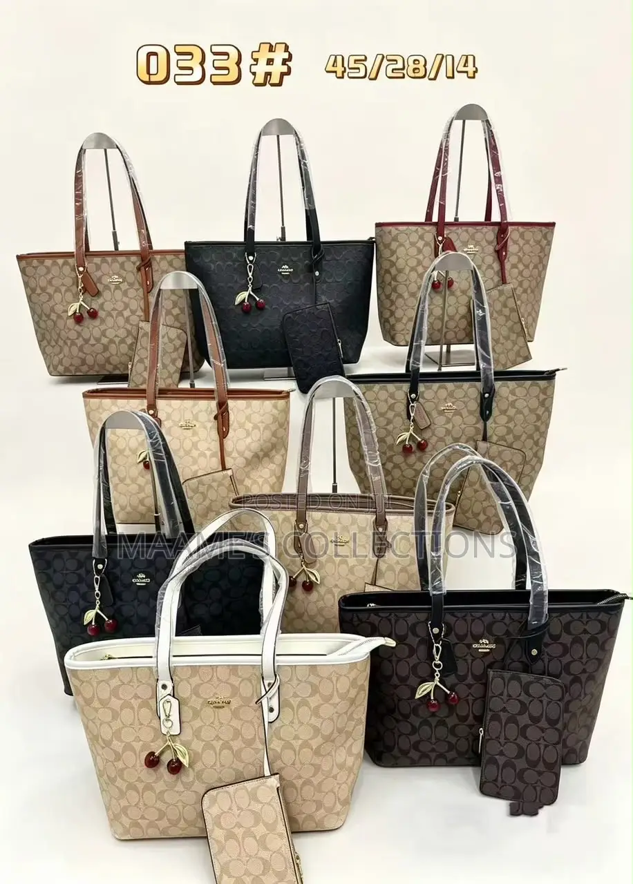 Coach Tote Ladies Handbag With Mini Purse