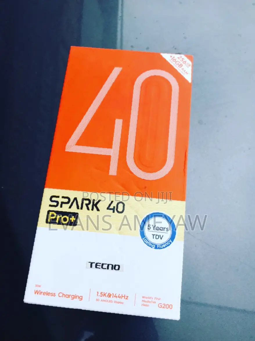 New Tecno Spark 40 Pro+ 256 GB Black