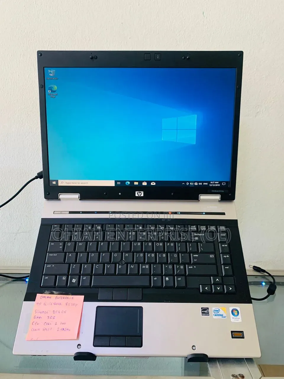 Laptop HP Compaq 8530p 3GB Intel Core 2 Duo HDD 256GB