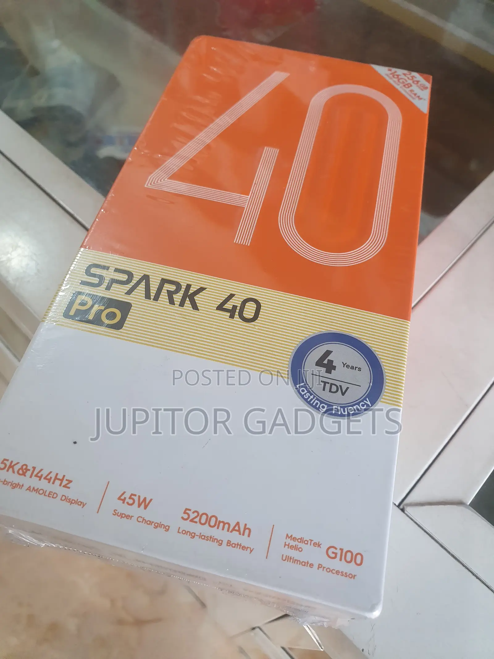 New Tecno Spark 40 Pro 256 GB Black